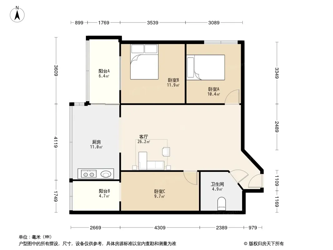 星辉中路14号院户型图