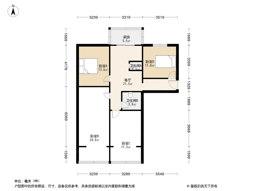 白玉巷3号院户型图