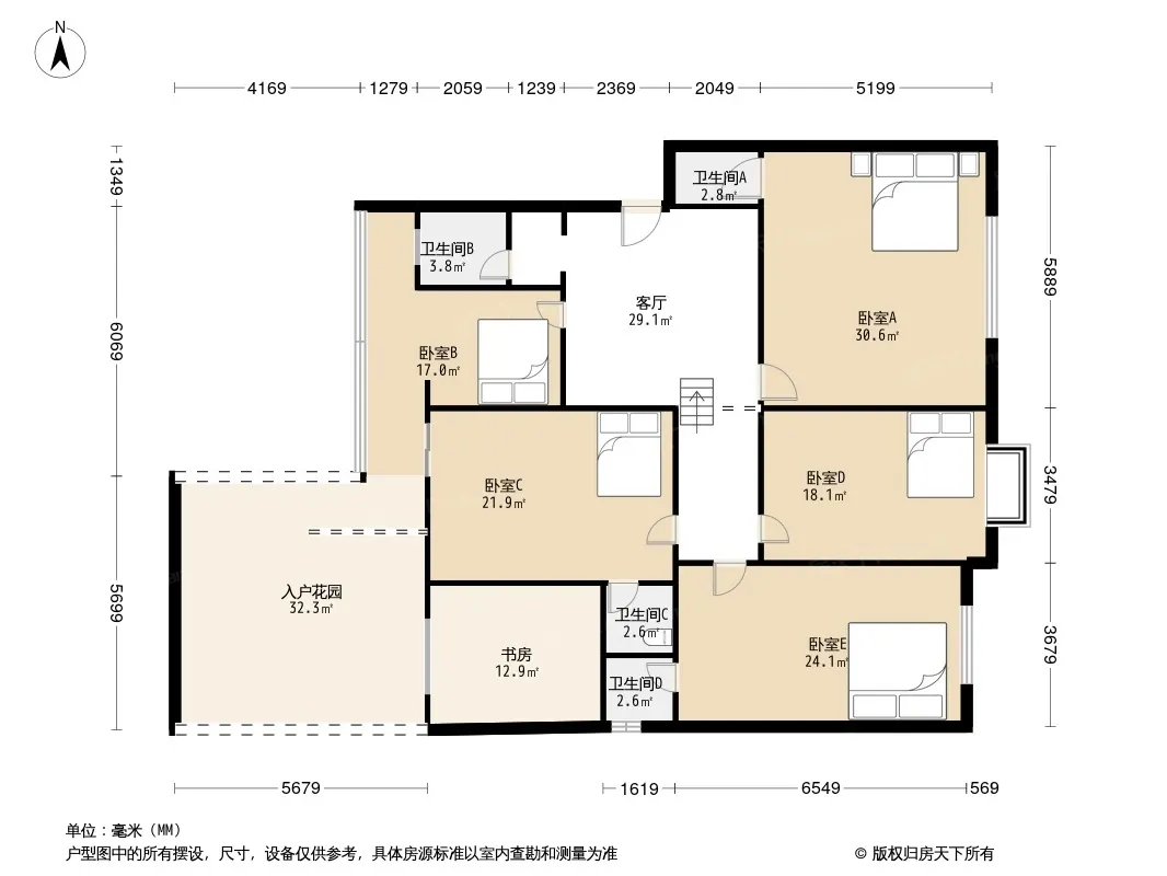 川西家园B区户型图