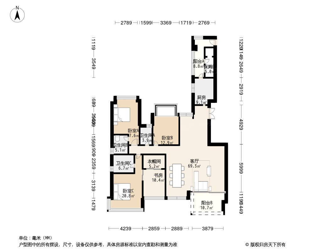 誉峰二期户型图