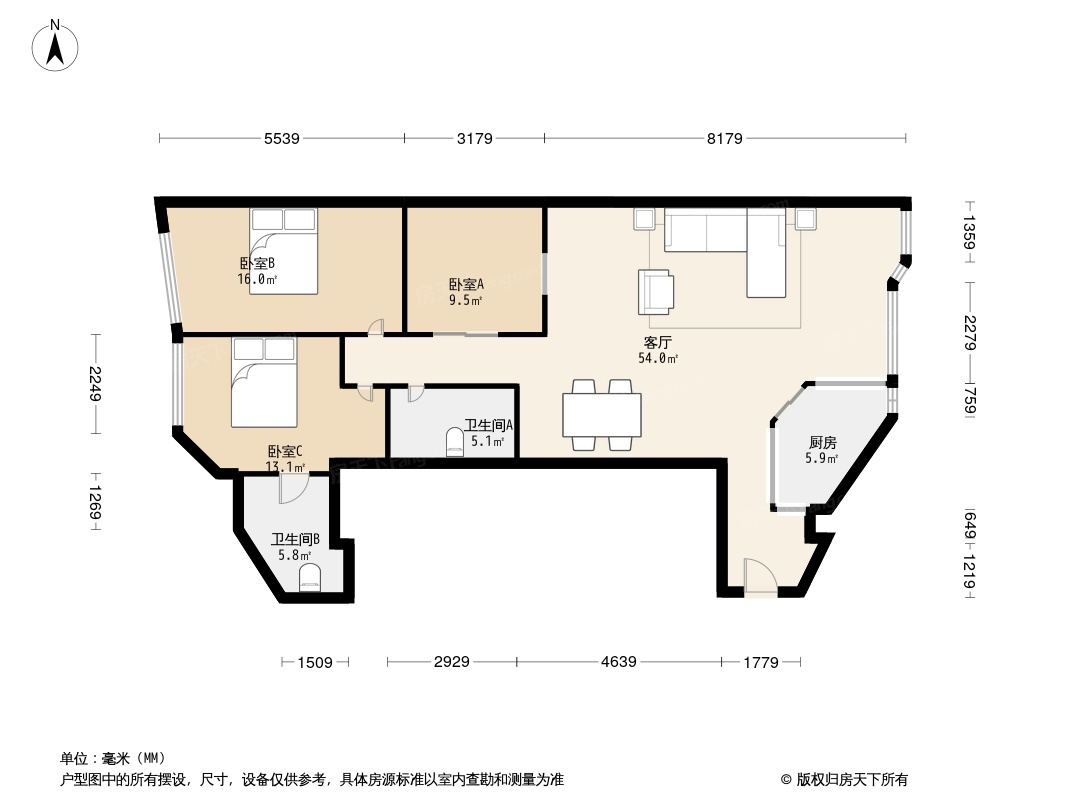 名门越秀户型图