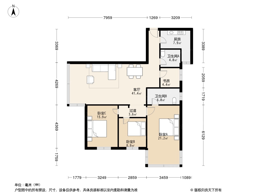 中电大厦户型图