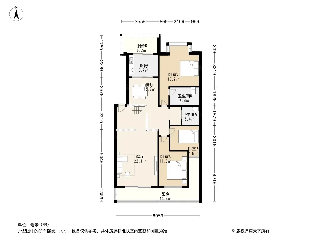 百花丽都园户型图