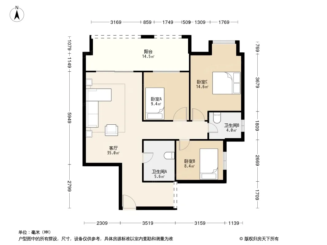 金泉秀岭户型图