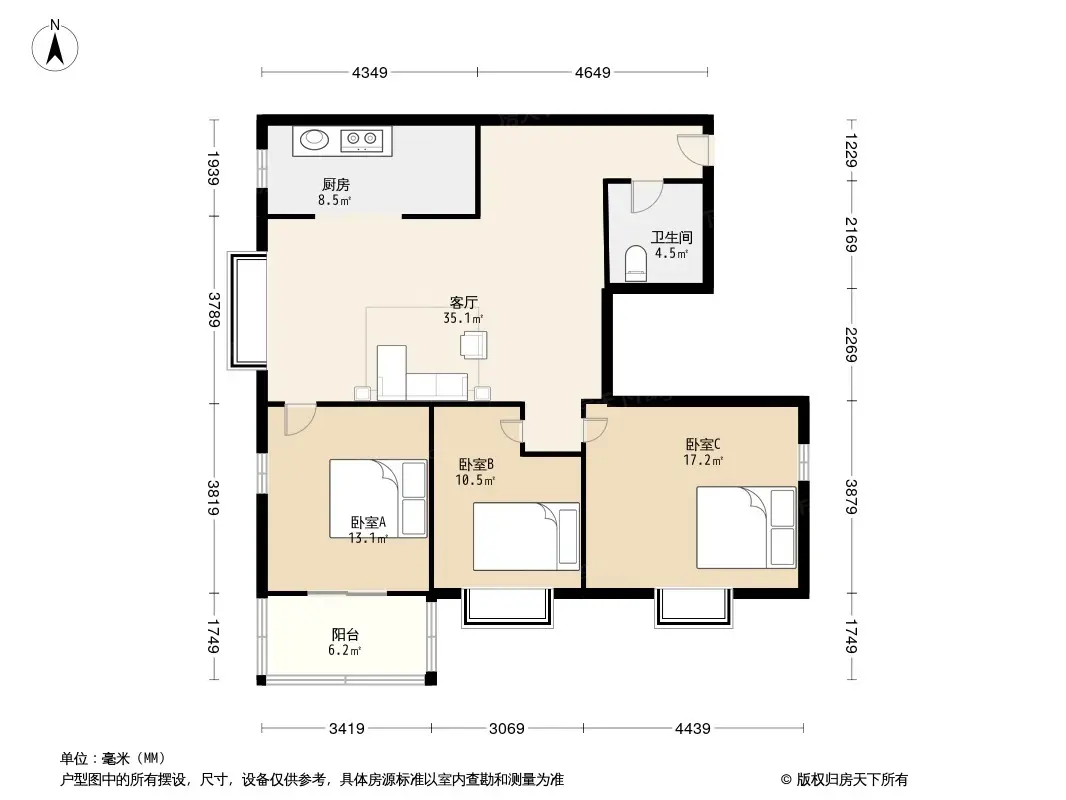 淘金雅苑户型图