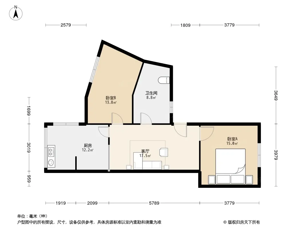 小天小区商住楼一期户型图