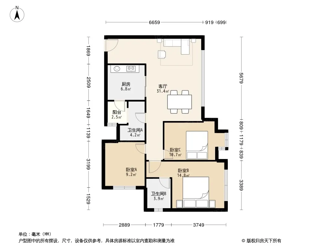 百悦城四期户型图