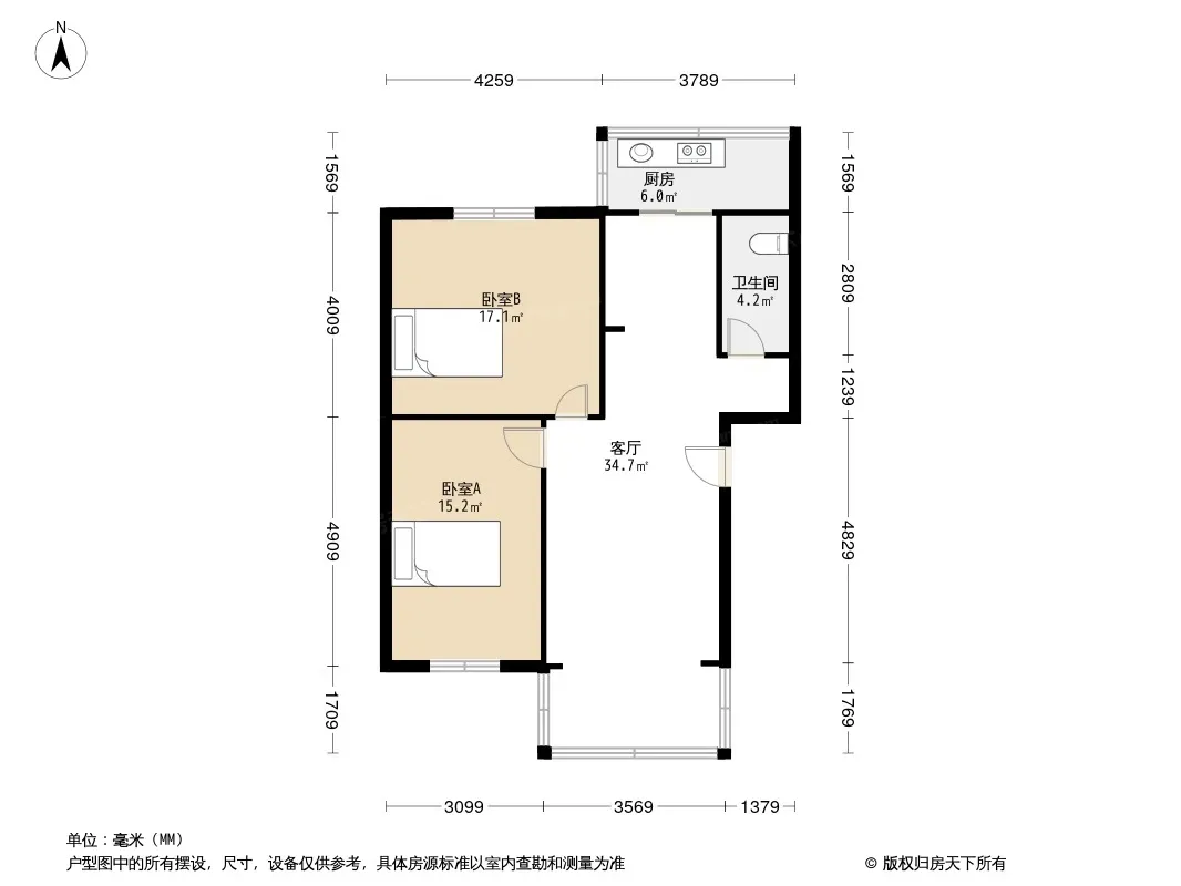 彩虹街1号院户型图