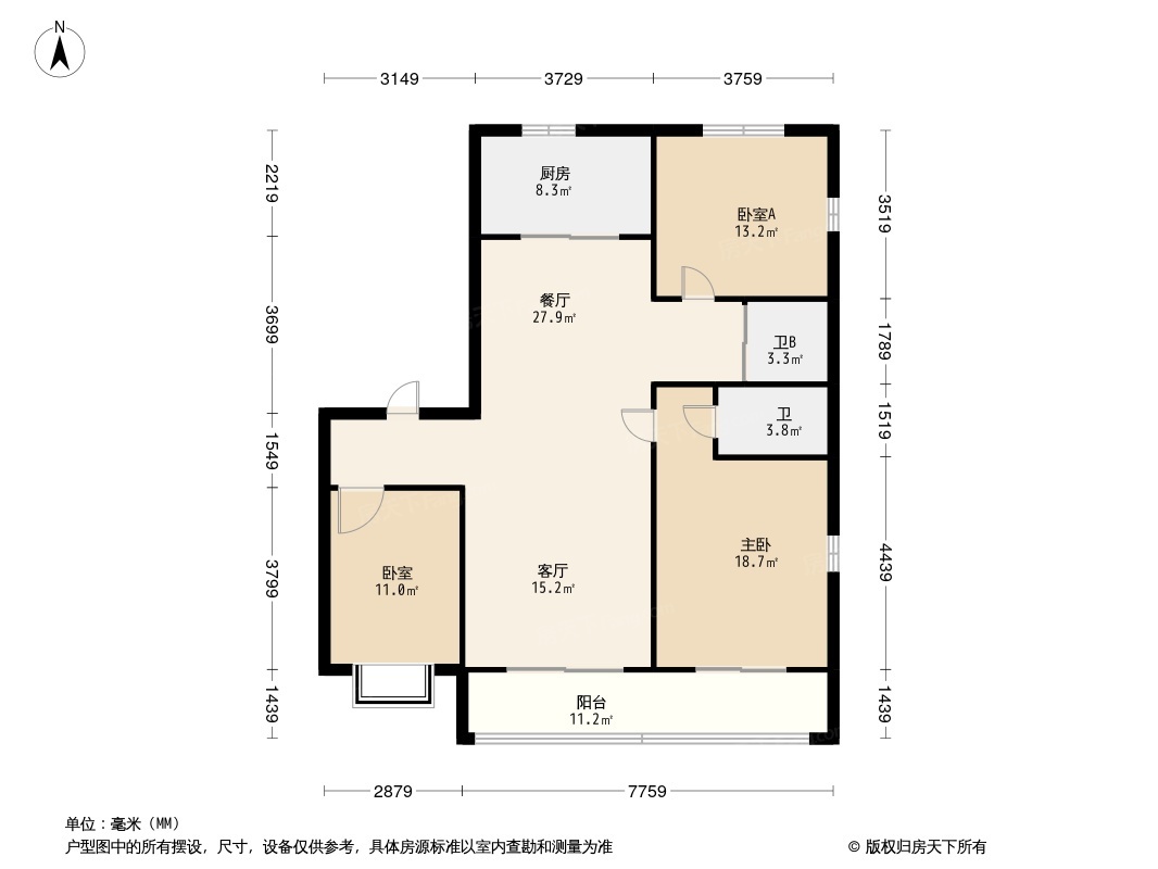 碧桂园玖中堂户型图