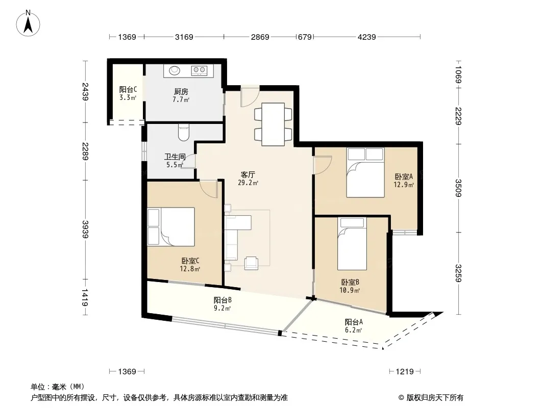 郫县百伦广场户型图