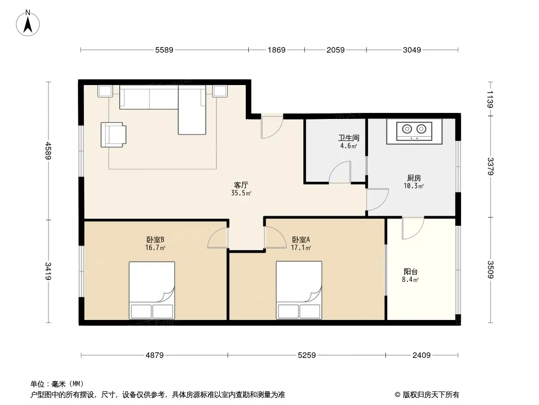 鱼凫路66号院户型图