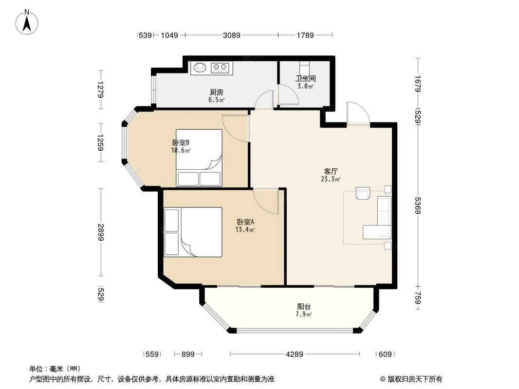 新棕北公寓户型图