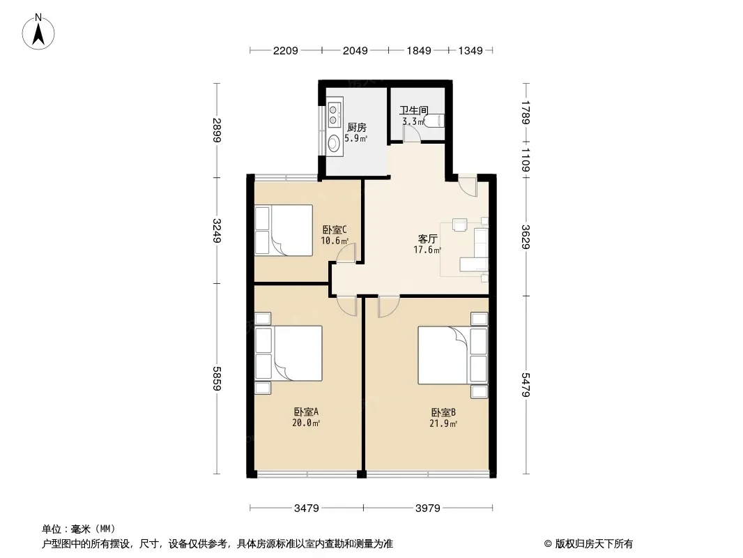 建设银行宿舍户型图