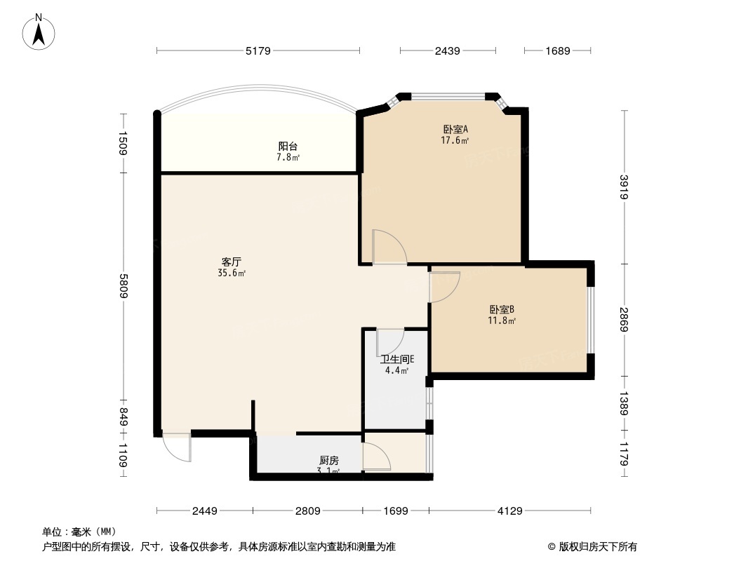 祈福新村倚云居户型图