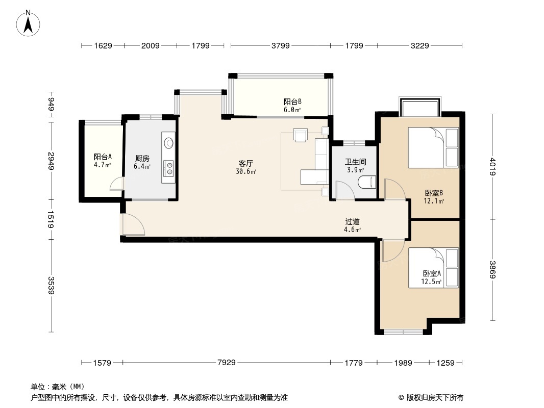 置信逸都丹郡御府户型图