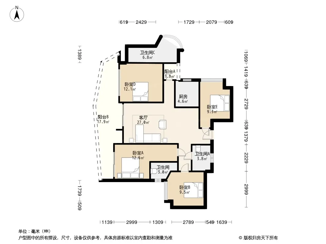 麓湖生态城水晶溪岸户型图