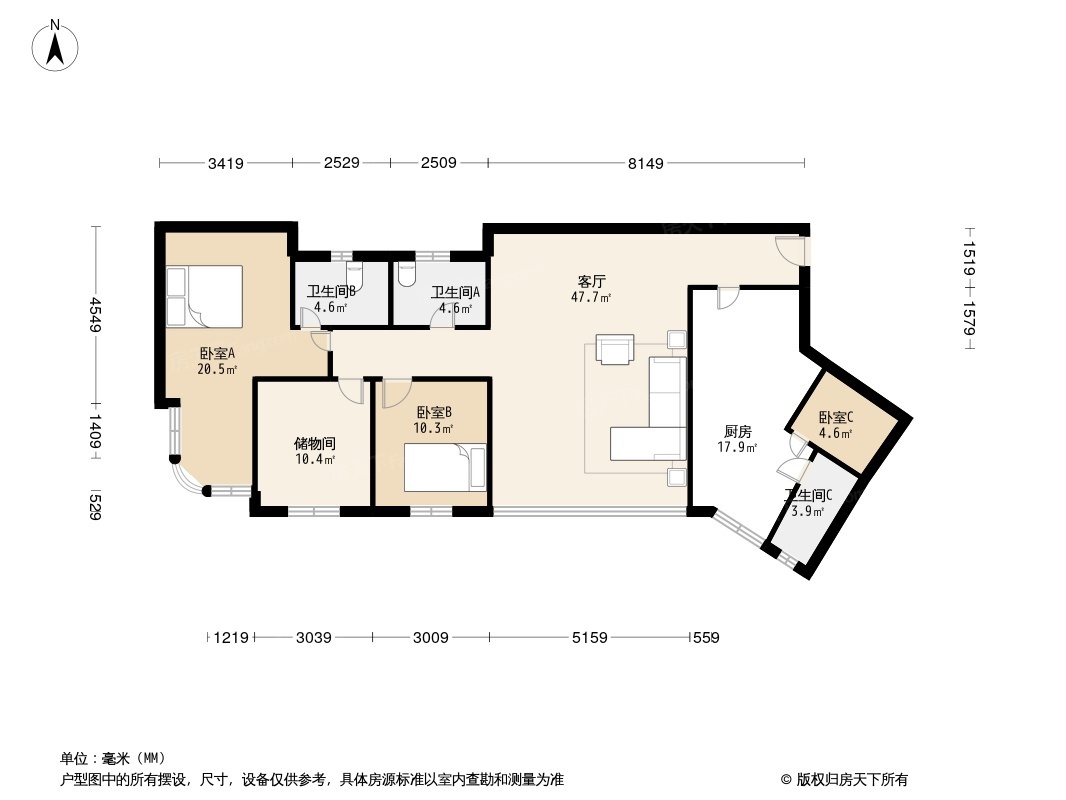 恒福阁户型图