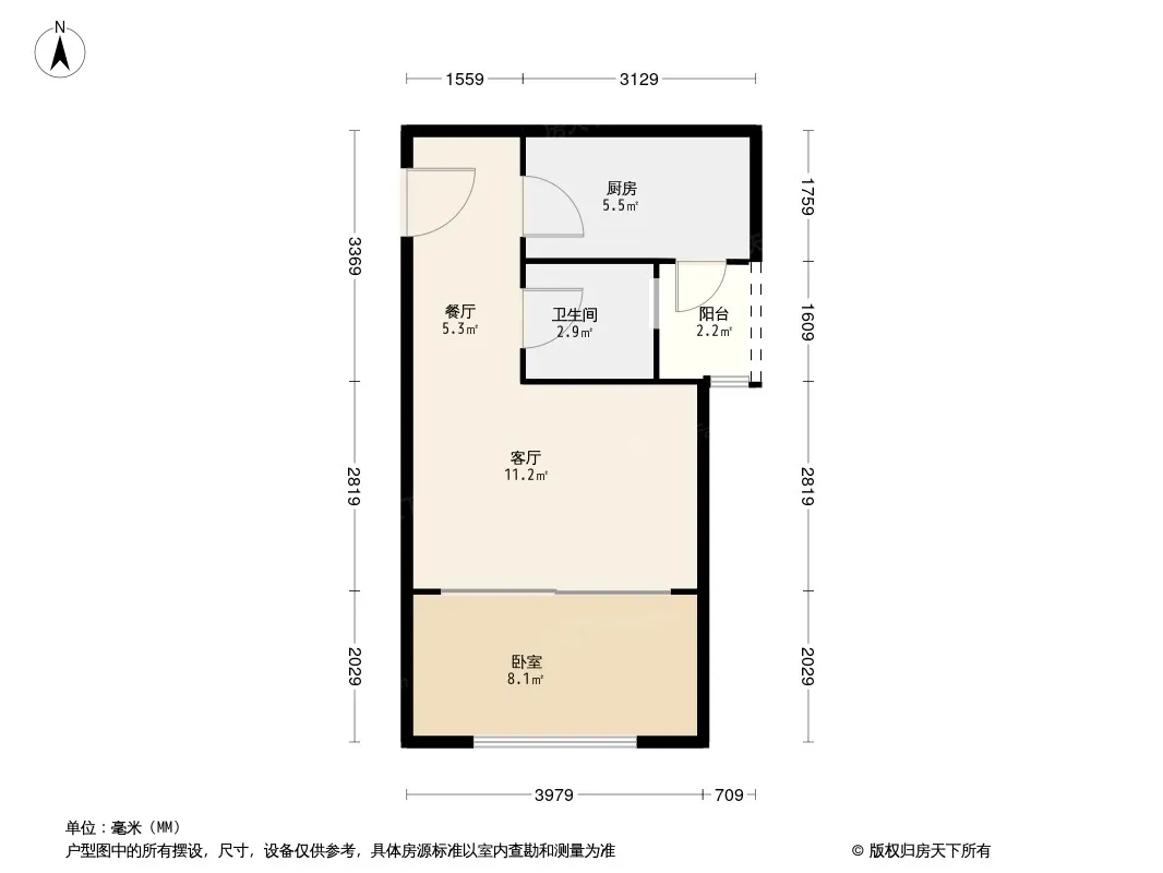 鲜花优活居户型图