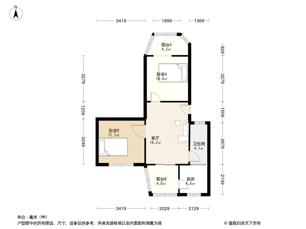 新鸿路119号院户型图