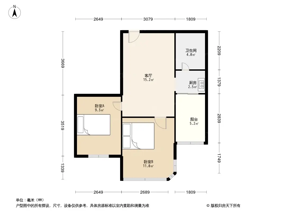 天河花园大厦户型图