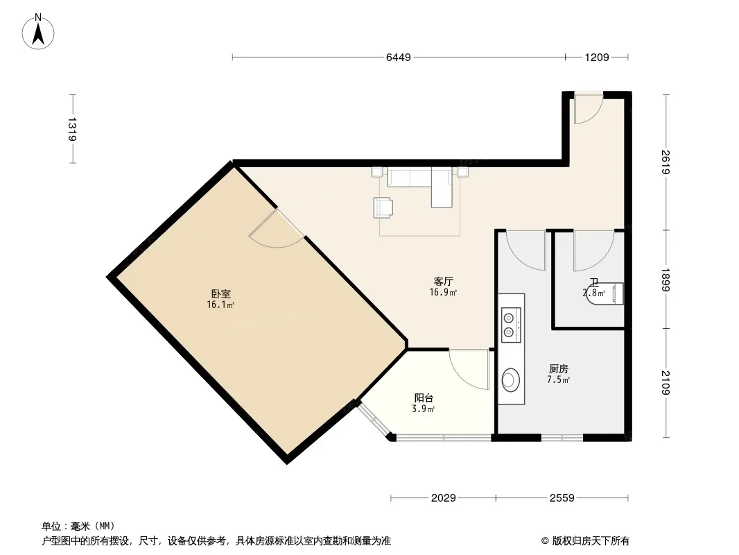 玉林南路36号院户型图