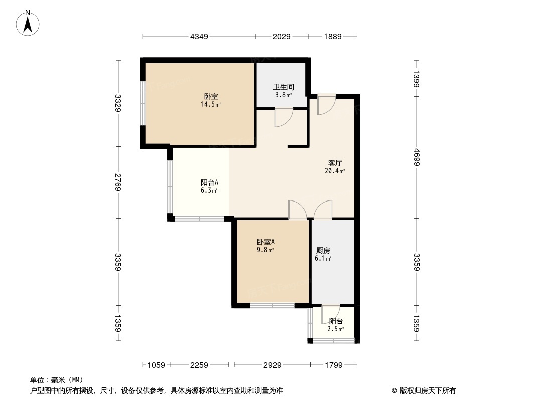 鼎苑·明居户型图