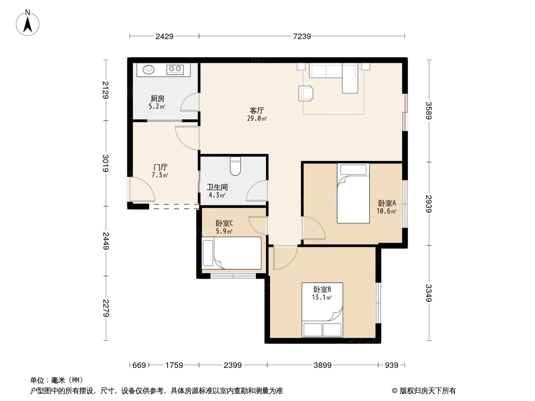 天立世纪华府(彭州)户型图