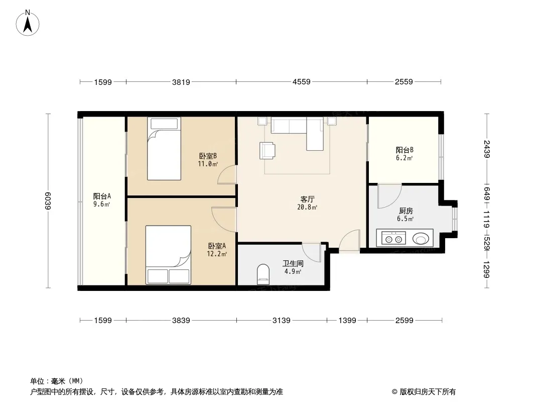 双林北支路30号60号院户型图