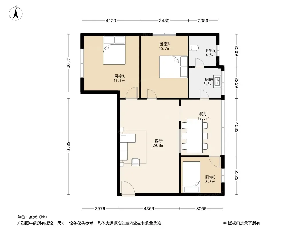 玉沙路201号院户型图