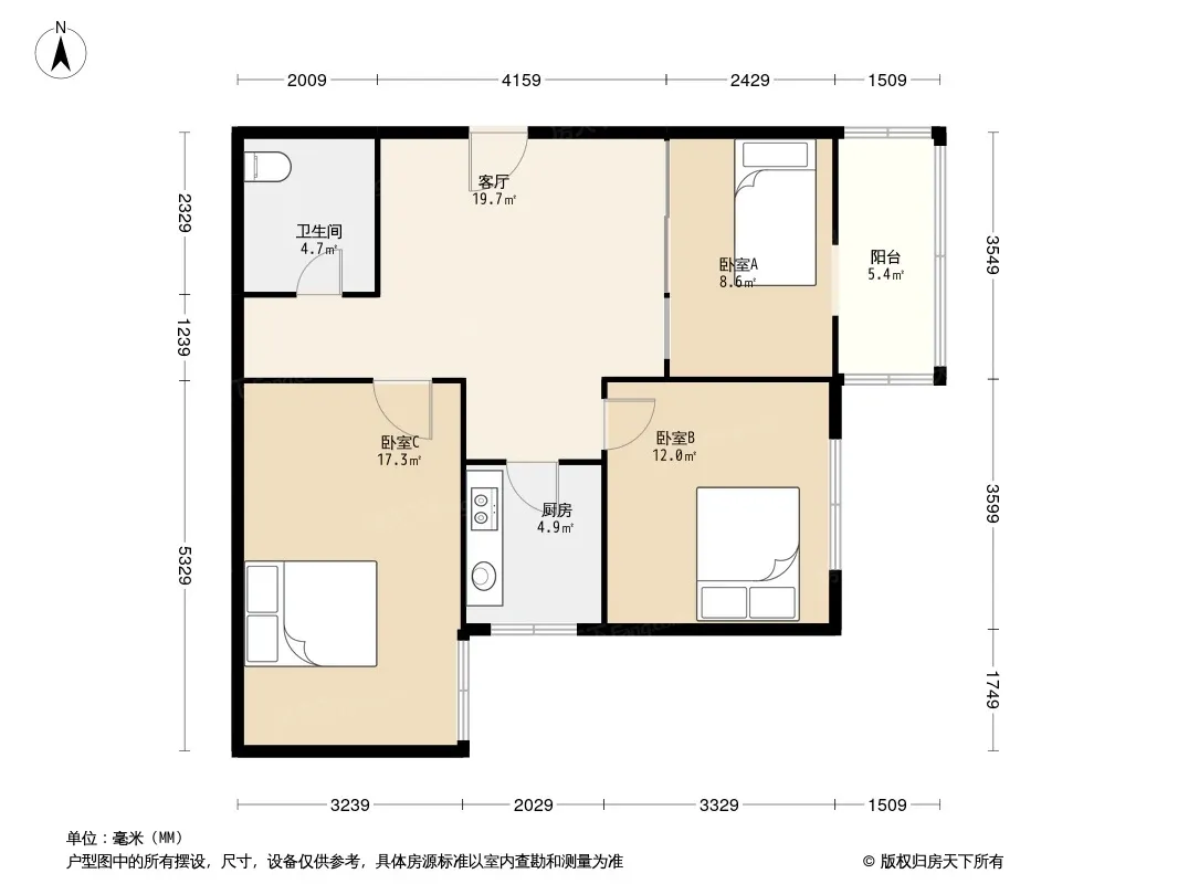 交桂二巷23号院户型图