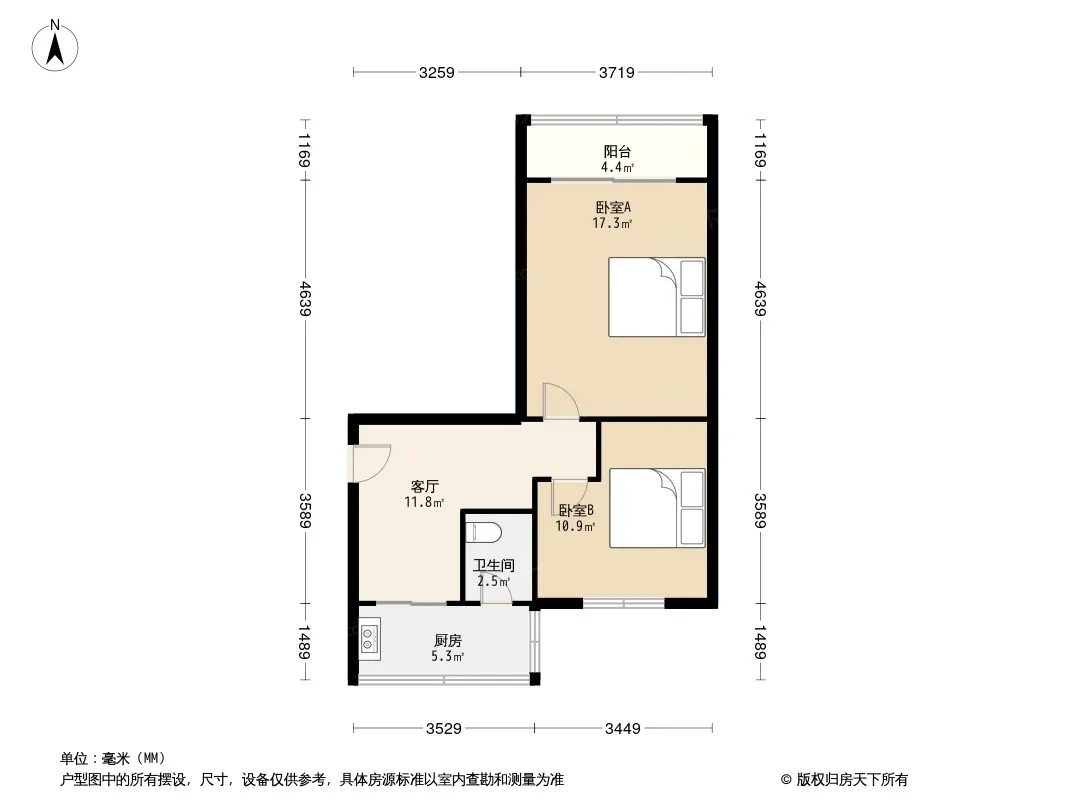 西马棚街25号院户型图