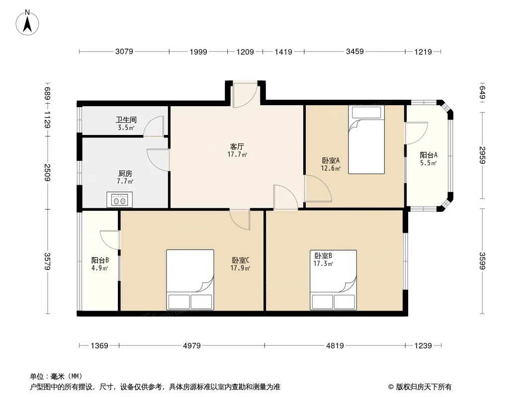 一环路东二段140号院户型图
