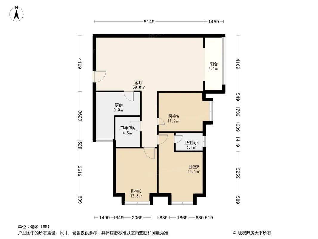 津门港湾户型图