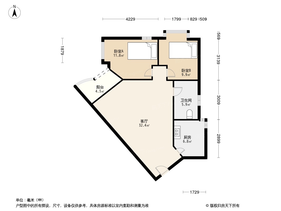 富力环市西苑户型图