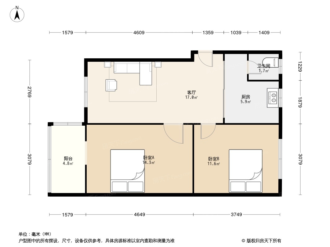 双林中横路53号院户型图