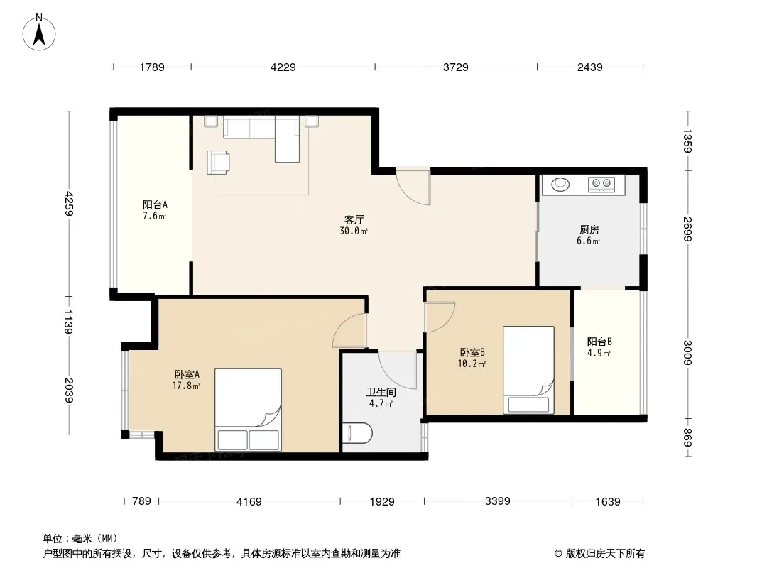 雄州新城六号花园户型图