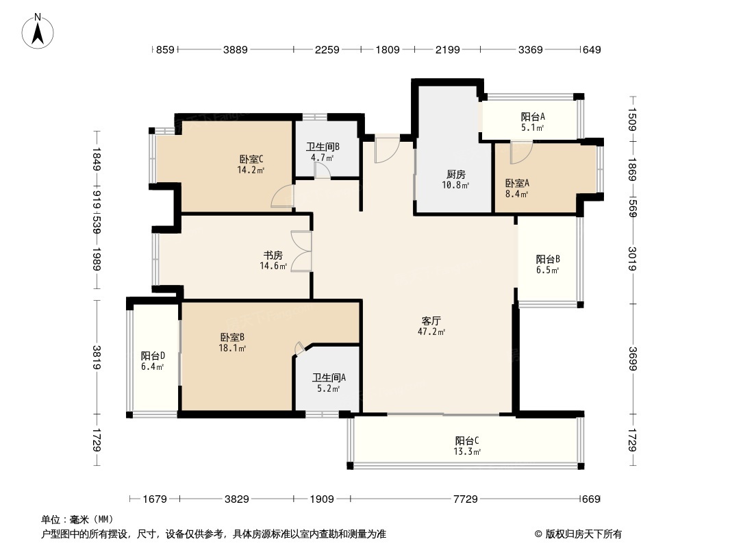 蓝岸丽景户型图