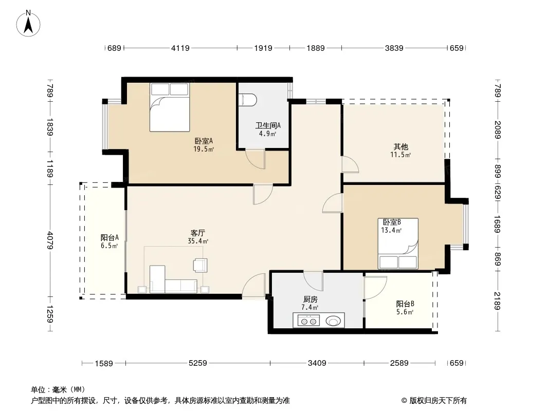 河东花园户型图