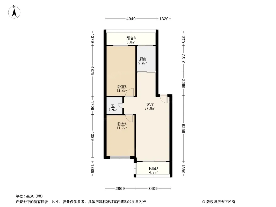 轻型宿舍楼户型图