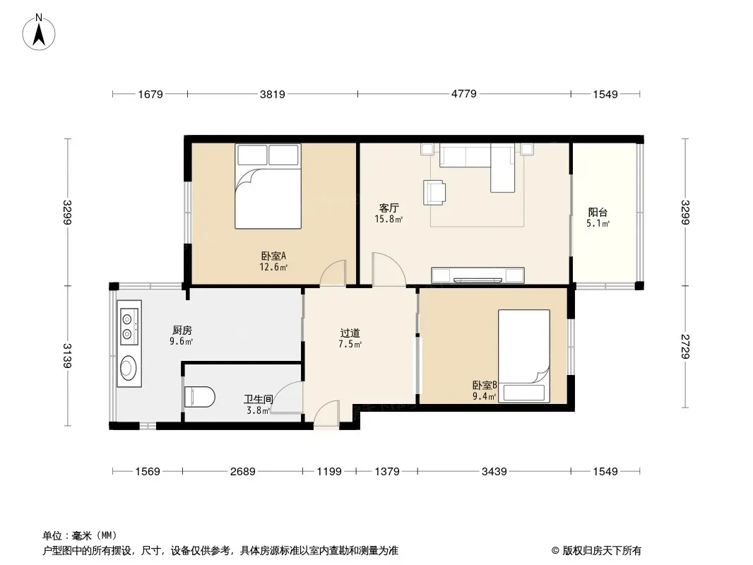 万年场横街25号院户型图