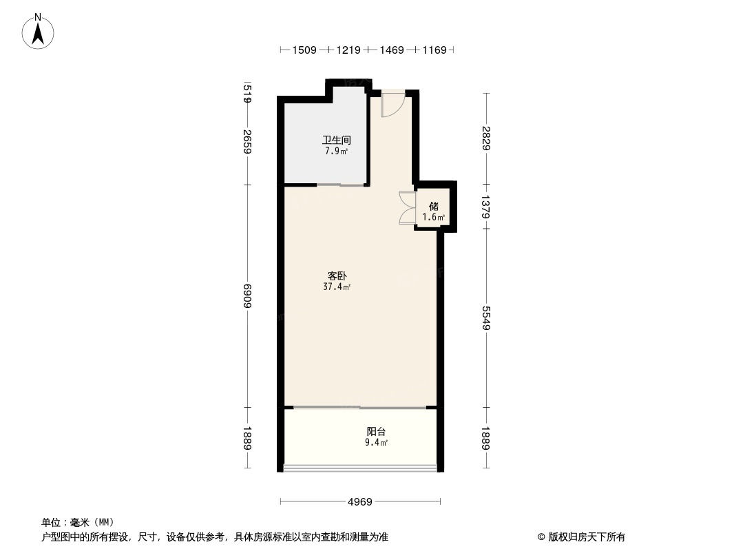 深度解析:三亚湾红树林度假公寓61㎡户型在售