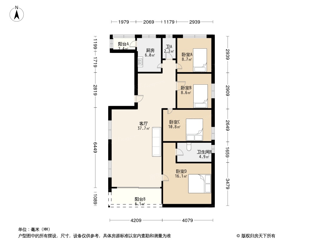 开园路小区户型图