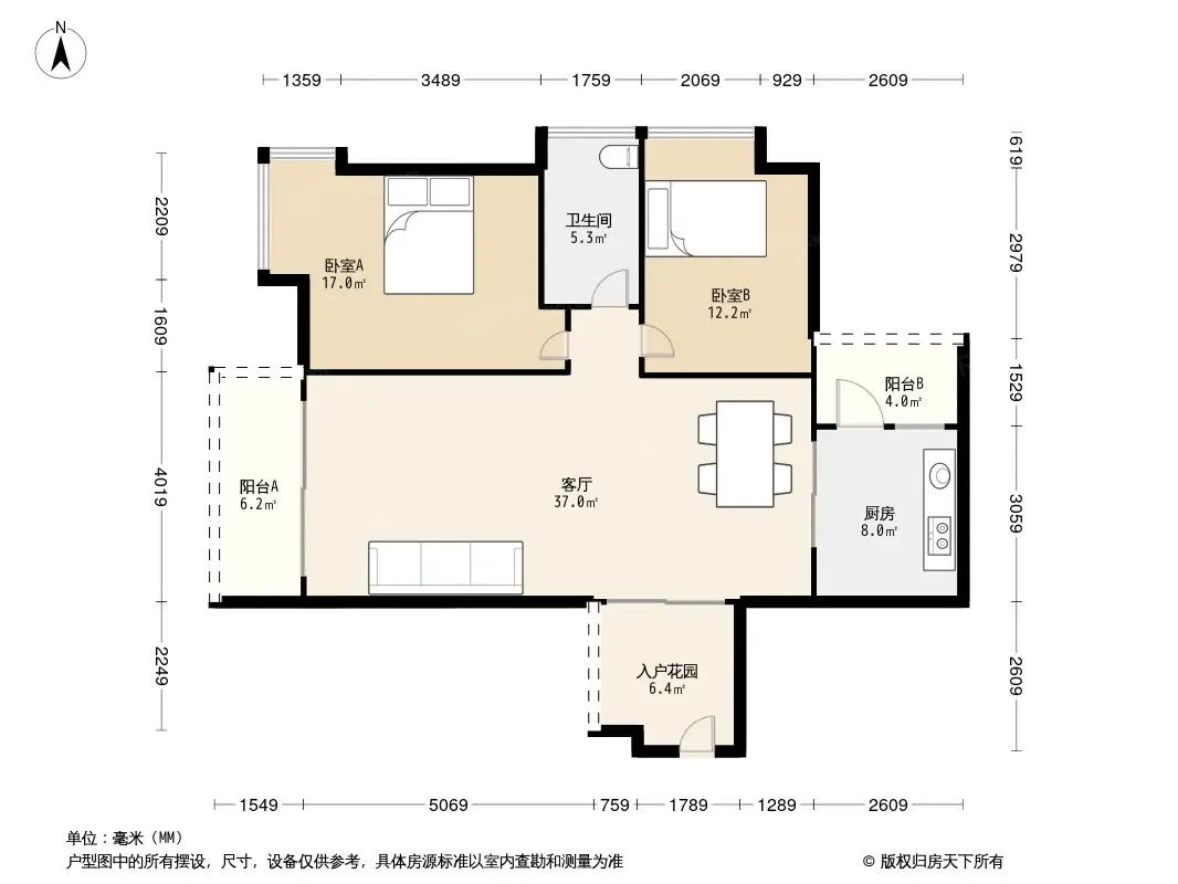 泊岸君庭户型图