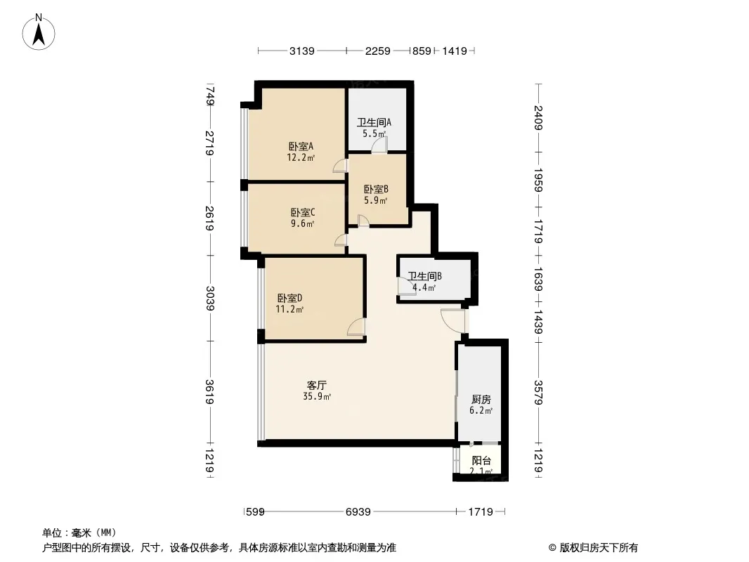 龙湖西宸原著户型图