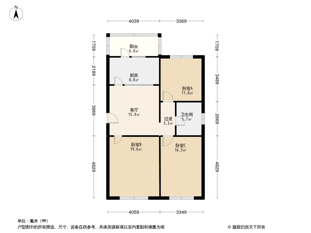 重庆路小区户型图