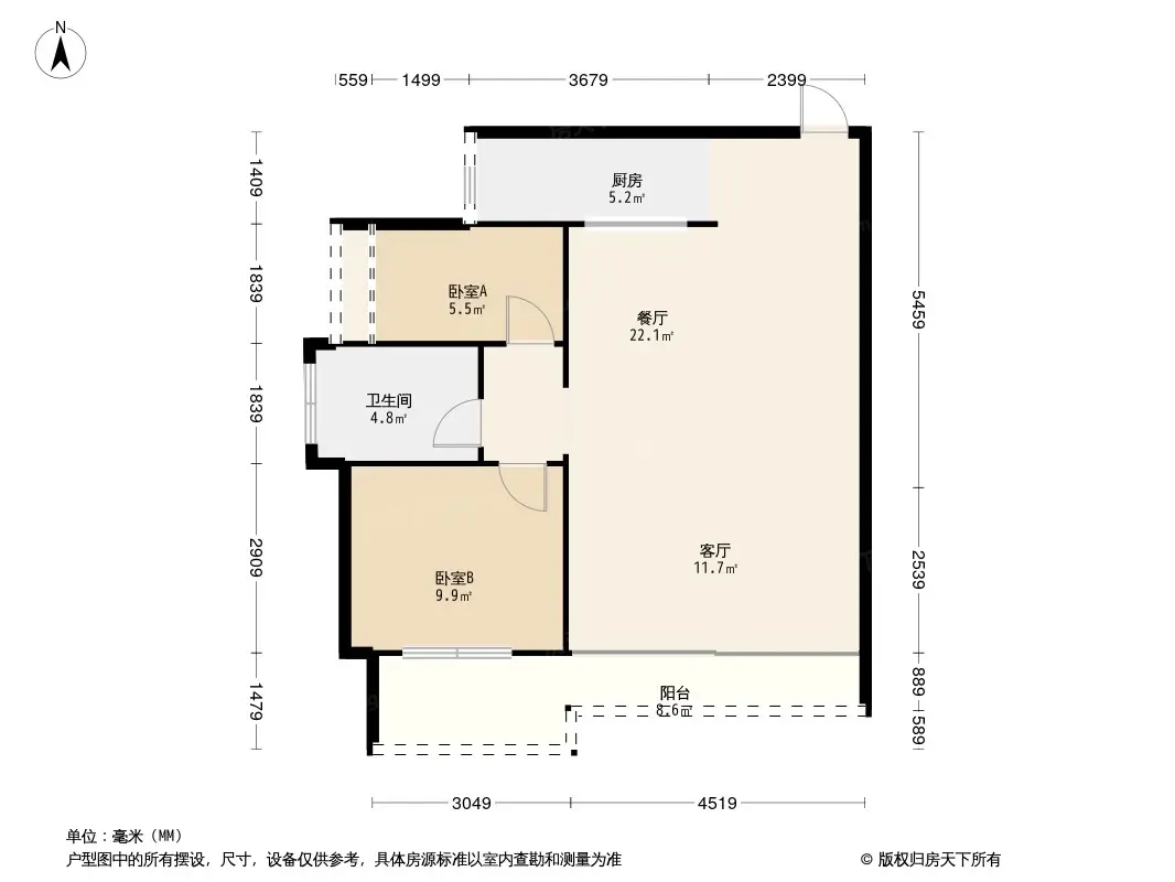 幸福里8号户型图