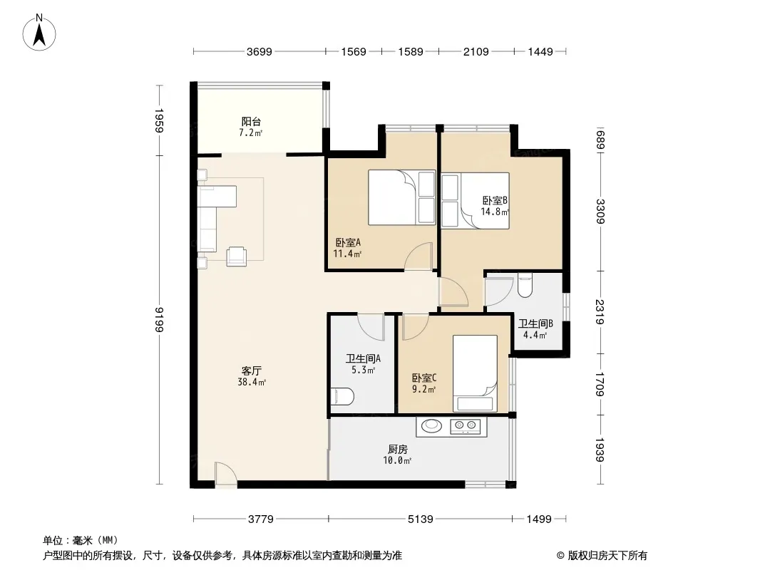 汇强上城户型图