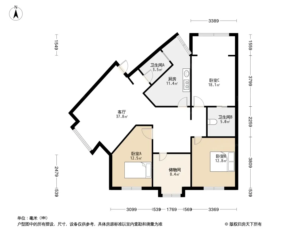 龙潭路18号院户型图