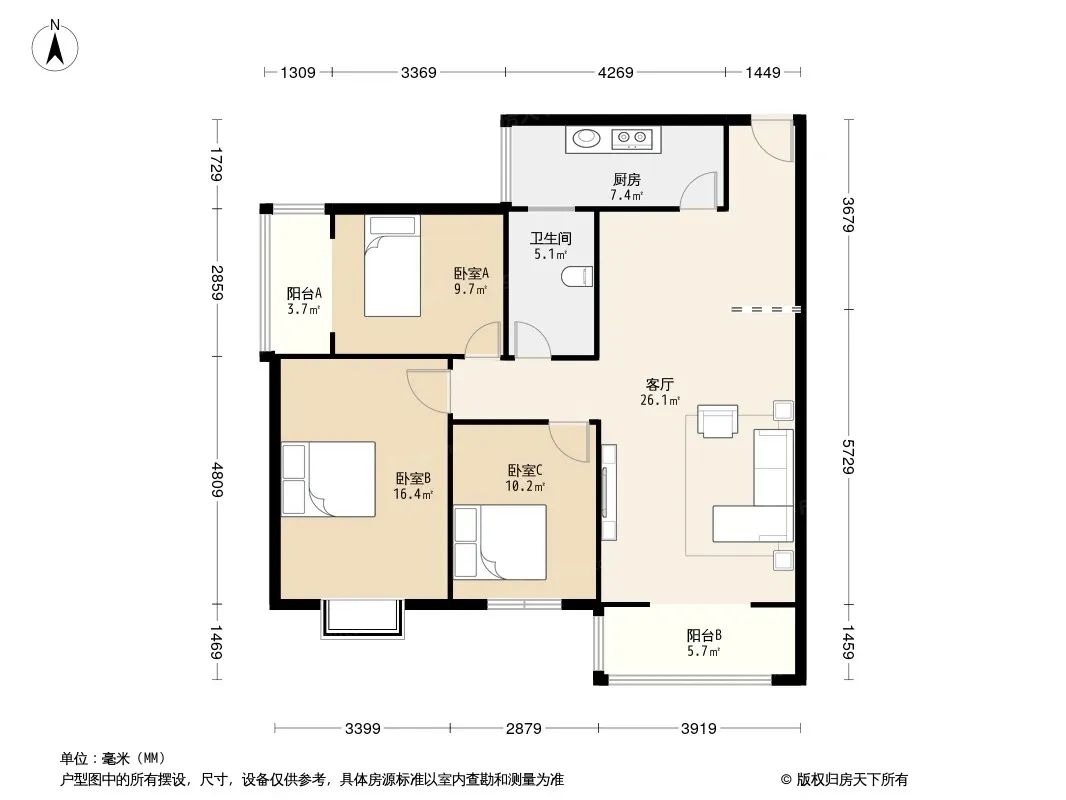 银丰花苑户型图