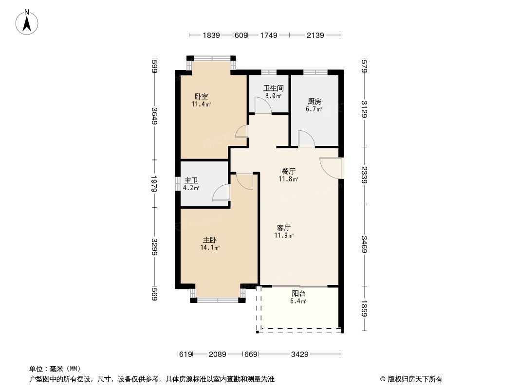 雅居乐金海湾户型图